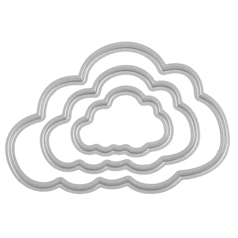 ZbFwmx Metal Cutting Dies Stencil DIY Scrapbooking Embossing Tool DIY Paper Cards Album Decoration (Cloud) - Image 2